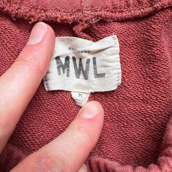 Madewell MWL Curved-Hem Sweatshorts size M - Picture 5 of 9